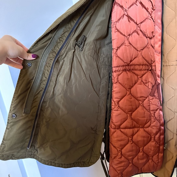 Like New Maison Scotch Side Tie Layered Parka - Size L - Picture 5 of 10